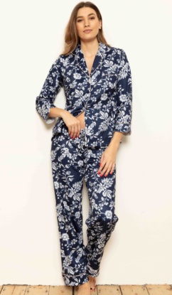 Midnight Fern 100% Cotton Fleece Pyjamas